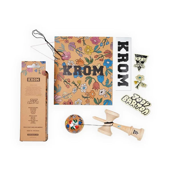 KROM Kendama Collab ' JODY BARTON Flowers '