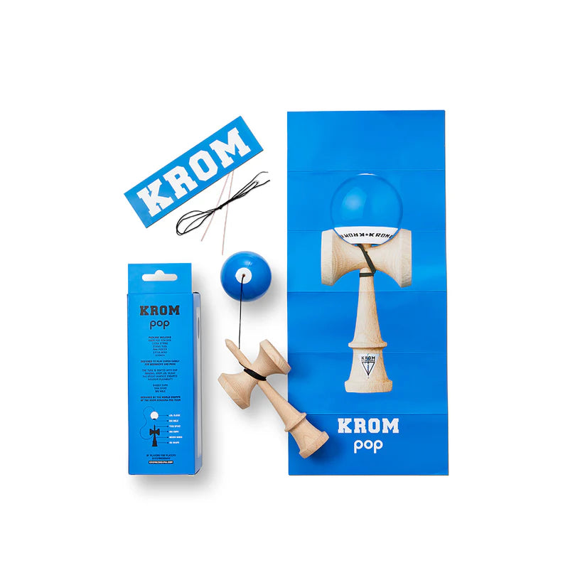 KROM Kendama ' POP LOL BLUE '