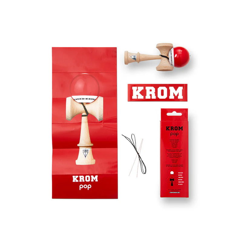 KROM Kendama ' POP LOL RED '