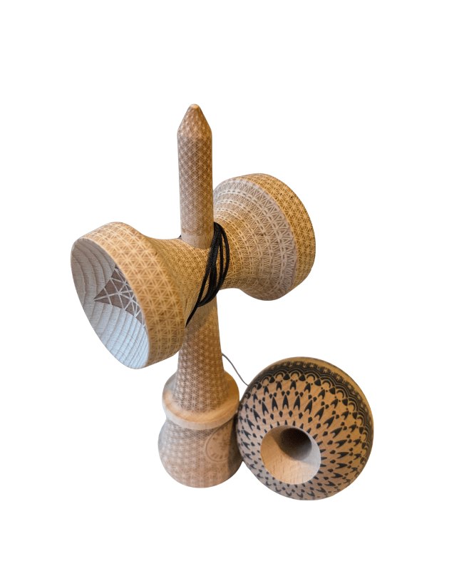 Sweets Kendama ' Matt Sweets Jorgenson B&W ' Broken Shape