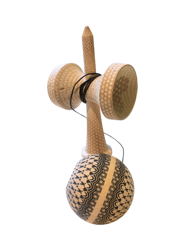 Sweets Kendama ' Matt Sweets Jorgenson B&W ' Broken Shape