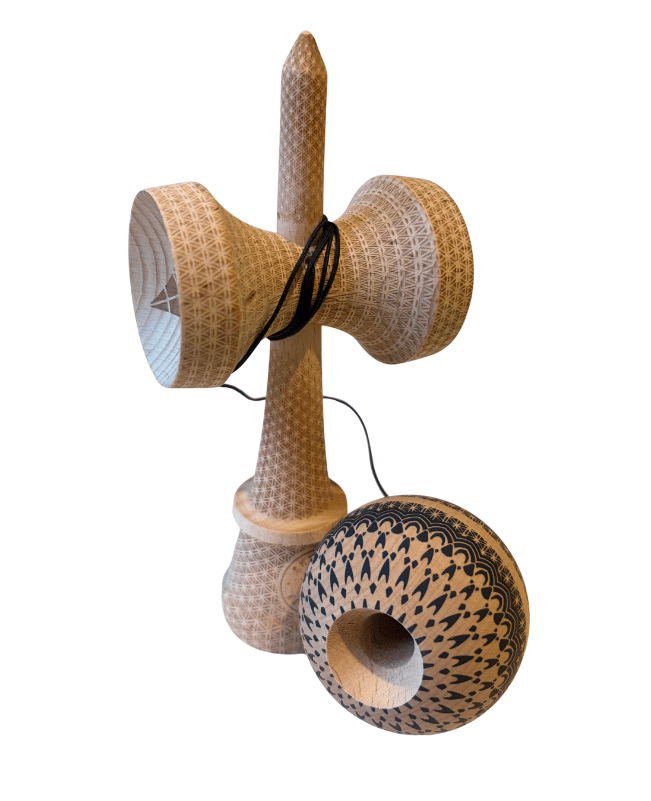 Sweets Kendama ' Matt Sweets Jorgenson B&W ' Broken Shape