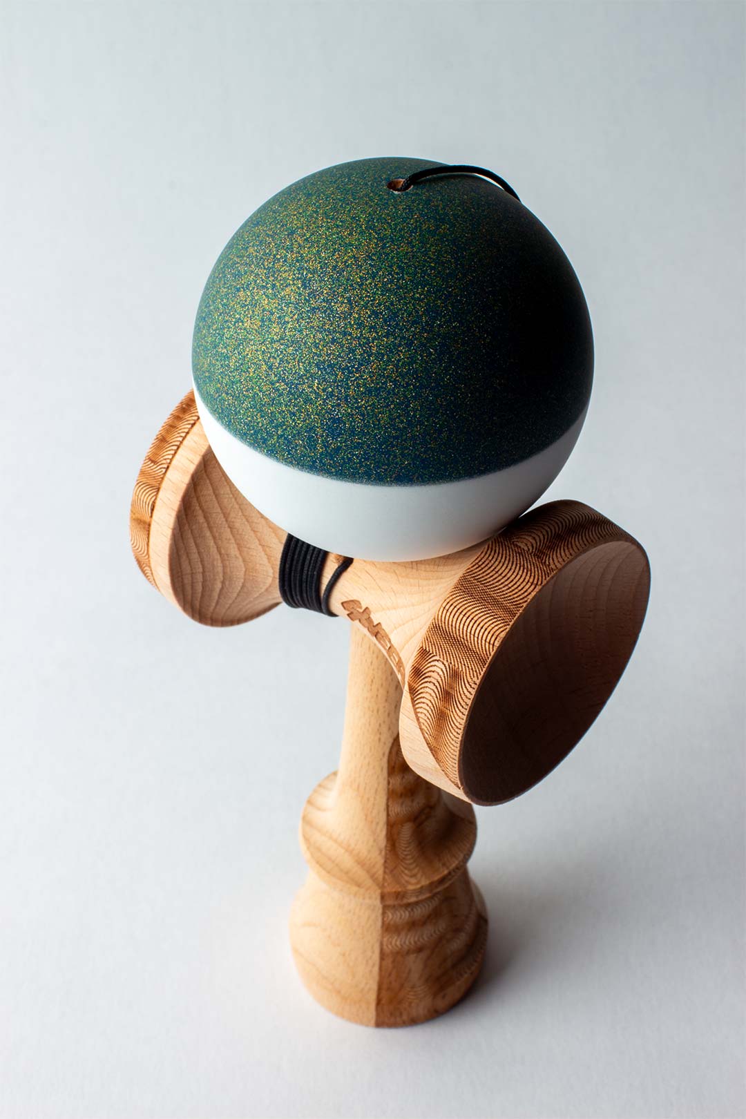 Sweets Kendama ' Disco Bobber Green ' Broken Shape