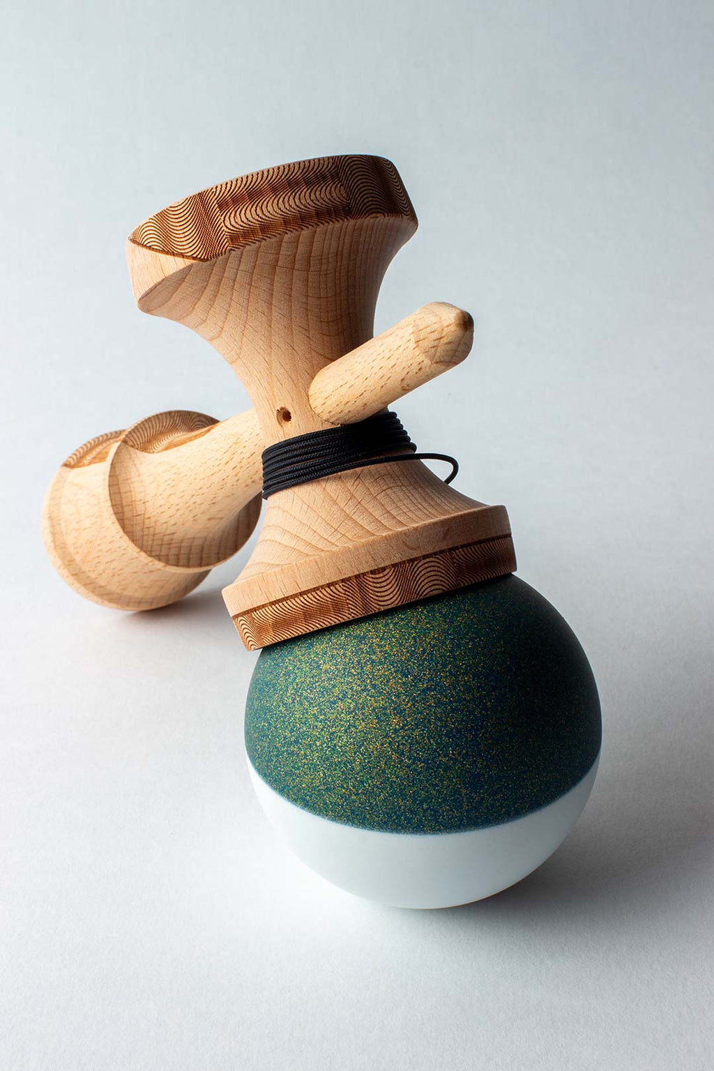 Sweets Kendama ' Disco Bobber Green ' Broken Shape